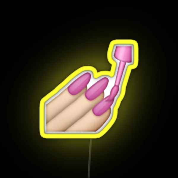 Nails Emoji RGB Neon Sign