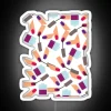 RGB neon sign with a nail pattern in neon white design.