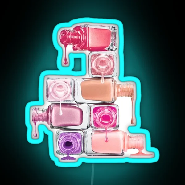 Nails Polish RGB Neon Sign