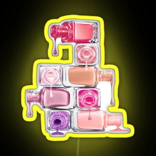 Nails Polish RGB Neon Sign