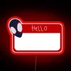 SpiderVerse Name Tag Neon Sign - RGB Red