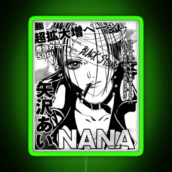 Nana Manga Panel RGB Neon Sign