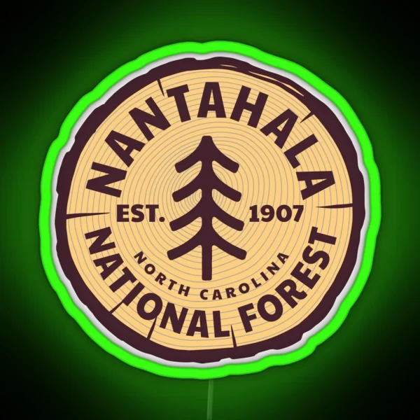 Nantahala National Forest North Carolina RGB Neon Sign