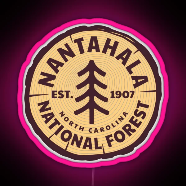 Nantahala National Forest North Carolina RGB Neon Sign