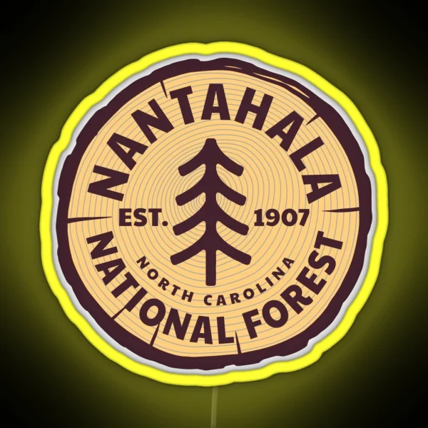 Nantahala National Forest North Carolina RGB Neon Sign