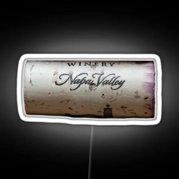 Napa Valley Wine Cork RGB Neon Sign