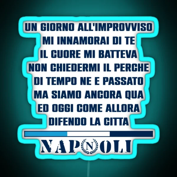 Napoli Singing RGB Neon Sign
