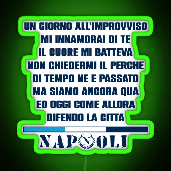 Napoli Singing RGB Neon Sign