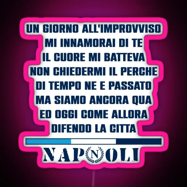 Napoli Singing RGB Neon Sign