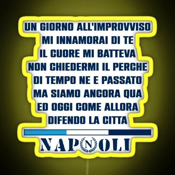Napoli Singing RGB Neon Sign