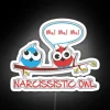 narcissistic-owl-neon-sign