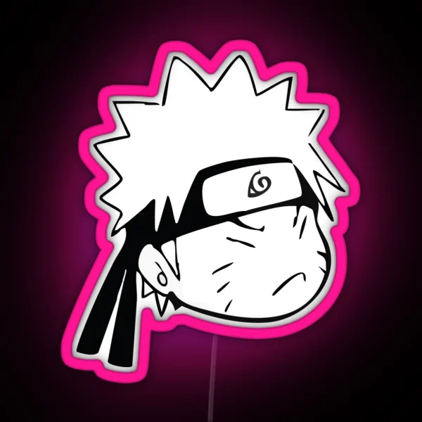 Naruto Angry RGB Neon Sign
