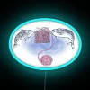 narwhal knitting neon sign (vibrant RGB design)