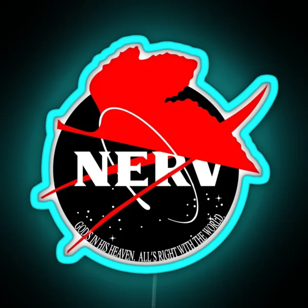 NASA X NERV Dark RGB Neon Sign