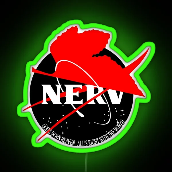 NASA X NERV Dark RGB Neon Sign
