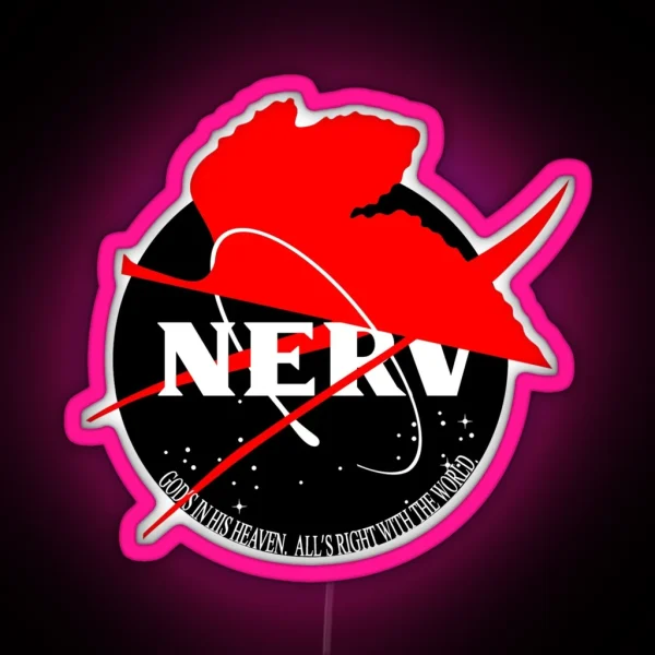NASA X NERV Dark RGB Neon Sign