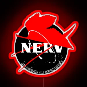 NASA X NERV Dark RGB Neon Sign