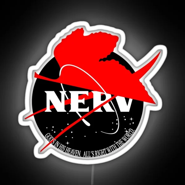 NASA X NERV Dark RGB Neon Sign