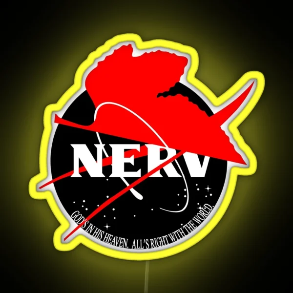 NASA X NERV Dark RGB Neon Sign