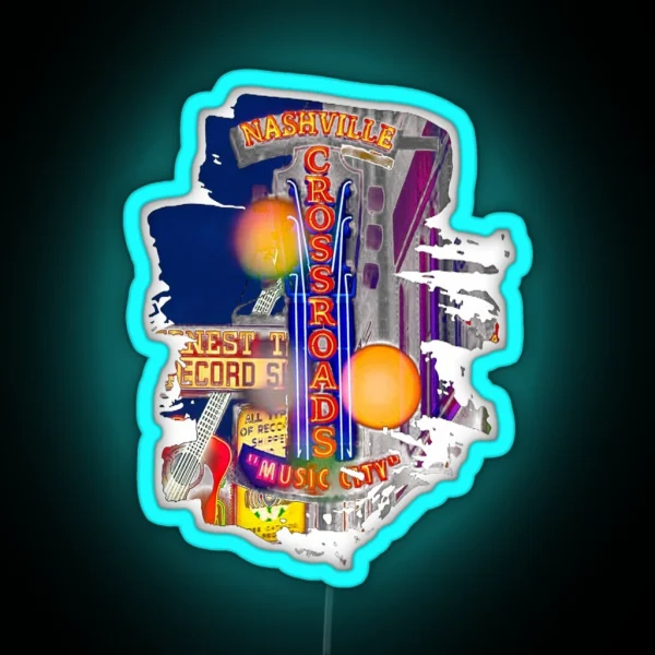 Nashville Music City RGB Neon Sign