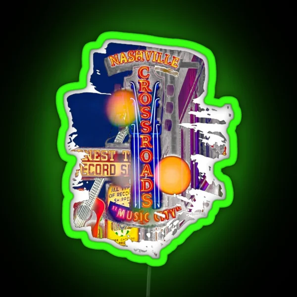 Nashville Music City RGB Neon Sign