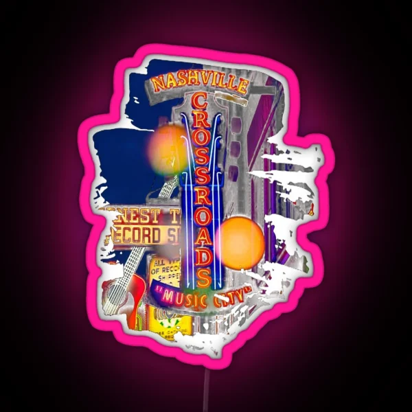 Nashville Music City RGB Neon Sign