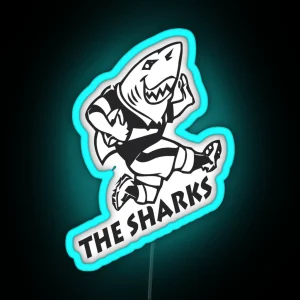 NATAL SHARKS FOR DARK Leds SOUTH AFRICA RUGBY SUPER RUGBY RGB Neon Sign