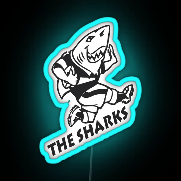 NATAL SHARKS FOR DARK Leds SOUTH AFRICA RUGBY SUPER RGB Neon Sign