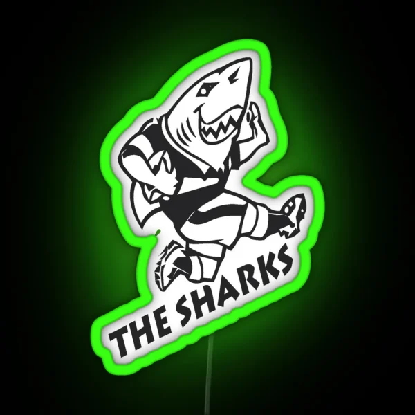 NATAL SHARKS FOR DARK Leds SOUTH AFRICA RUGBY SUPER RGB Neon Sign
