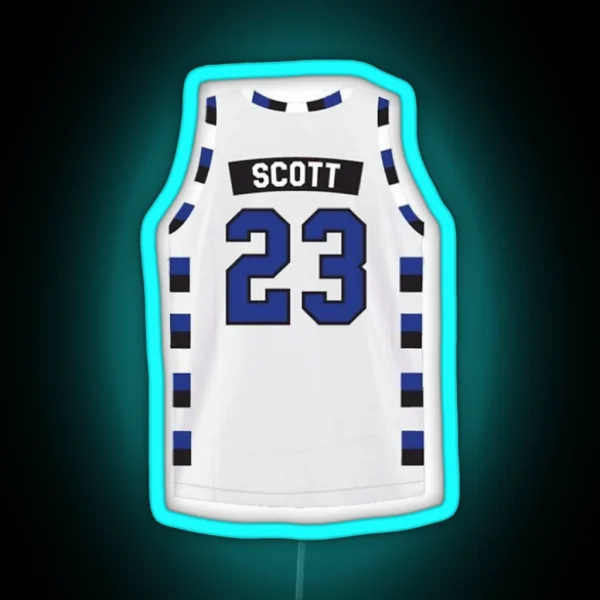 Nathan Scott Jersey RGB Neon Sign