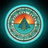 Neon Blue National Parks Sign
