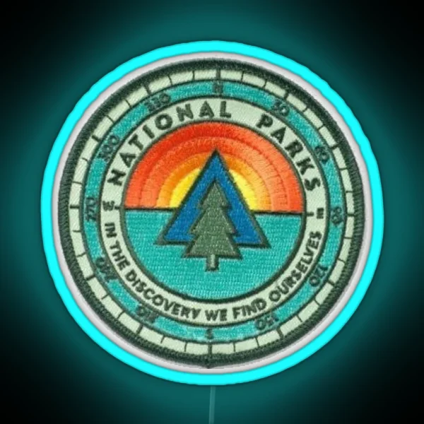National Parks Patch RGB Neon Sign
