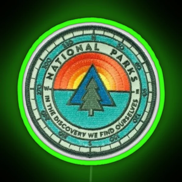 National Parks Patch RGB Neon Sign