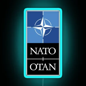 Nato Otan Military Defense Alliance Europe USA RGB Neon Sign