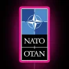 nato otan military defense alliance europe usa rgb neon sign