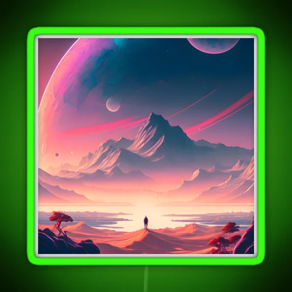 Nature Of The Cosmos A Stranded Soul RGB Neon Sign