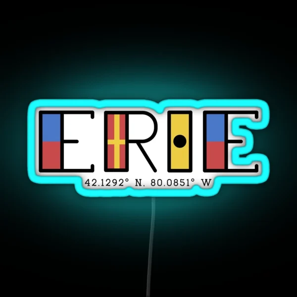 Nautical Erie RGB Neon Sign
