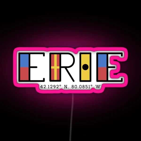 Nautical Erie RGB Neon Sign