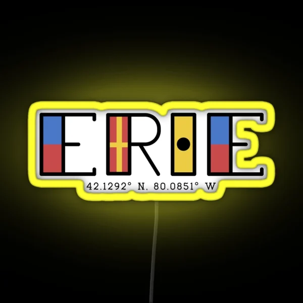 Nautical Erie RGB Neon Sign