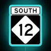 NC 12 SOUTH RGB Neon Sign - Image 3