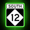NC 12 SOUTH RGB Neon Sign - Image 4