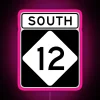 NC 12 SOUTH RGB Neon Sign - Image 6