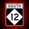 NC 12 SOUTH RGB Neon Sign - Image 2