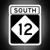 NC 12 SOUTH RGB Neon Sign