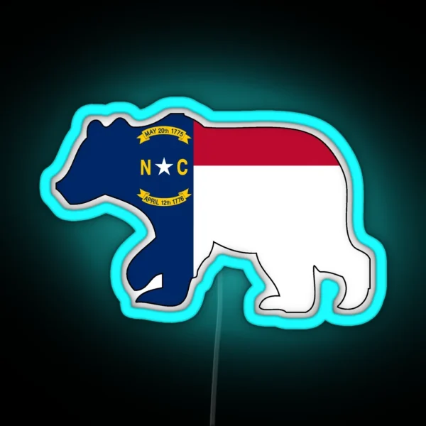 NC Bear RGB Neon Sign