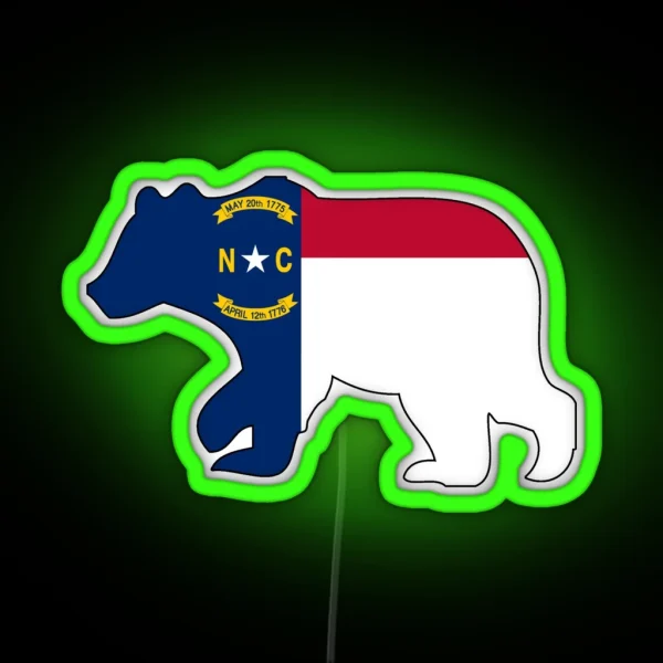 NC Bear RGB Neon Sign