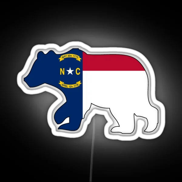 NC Bear RGB Neon Sign