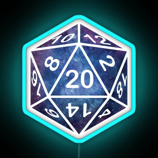 Nebula D20 RGB Neon Sign