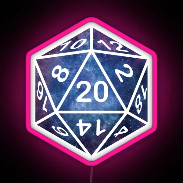 Nebula D20 RGB Neon Sign