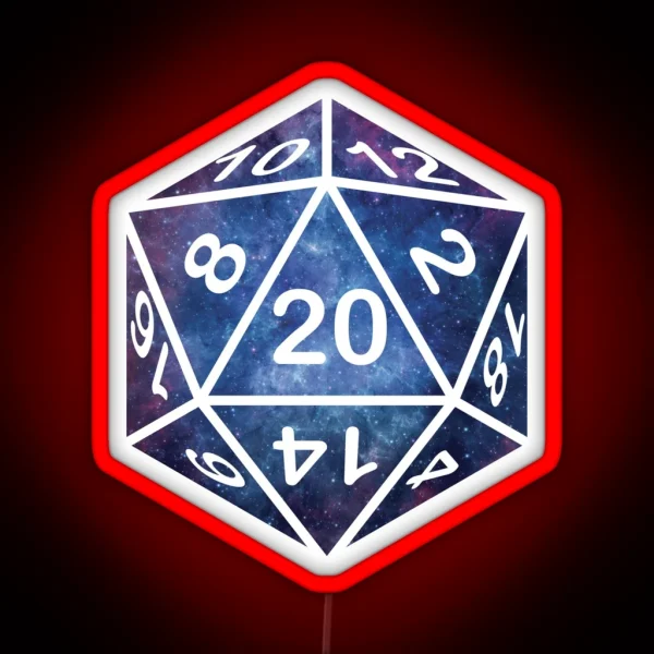 Nebula D20 RGB Neon Sign